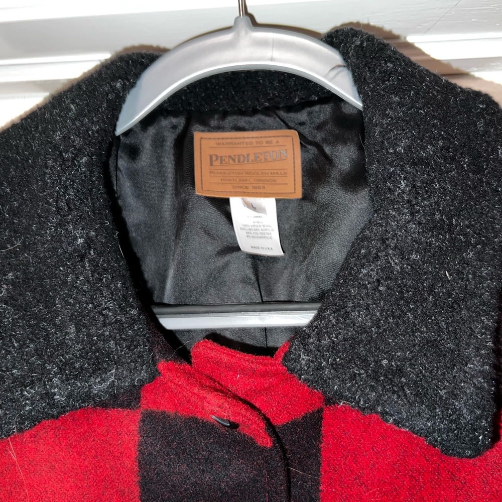 Pendleton Wool Wilderness Jacket Red & Black Chec… - image 6